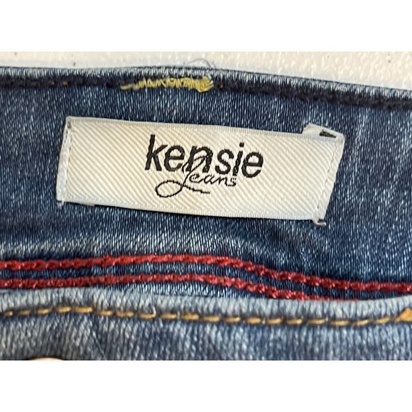 Kensie Women's Jeans Straight Leg Mid Rise Five Design Pockets Blue Size 6/28 - Picture 8 of 10